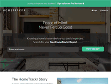 Tablet Screenshot of hometrackr.com